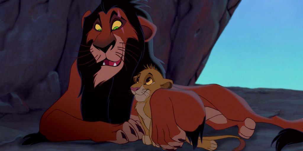 Симба и Шрам в мультфильме «Король Лев»