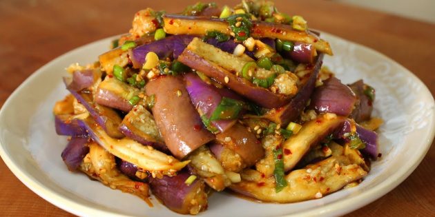 Как приготовить Баклажаны по корейски самый вкусный быстрого приготовления рецепт пошагово