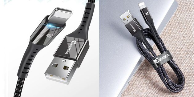 Зарядные кабели для iOS: TIEGEM USB