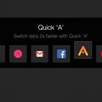 Quick 'A' позволяет мгновенно переключиться на нужную вкладку в браузере