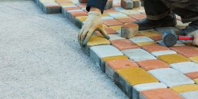 How to lay paving slabs with your own hands