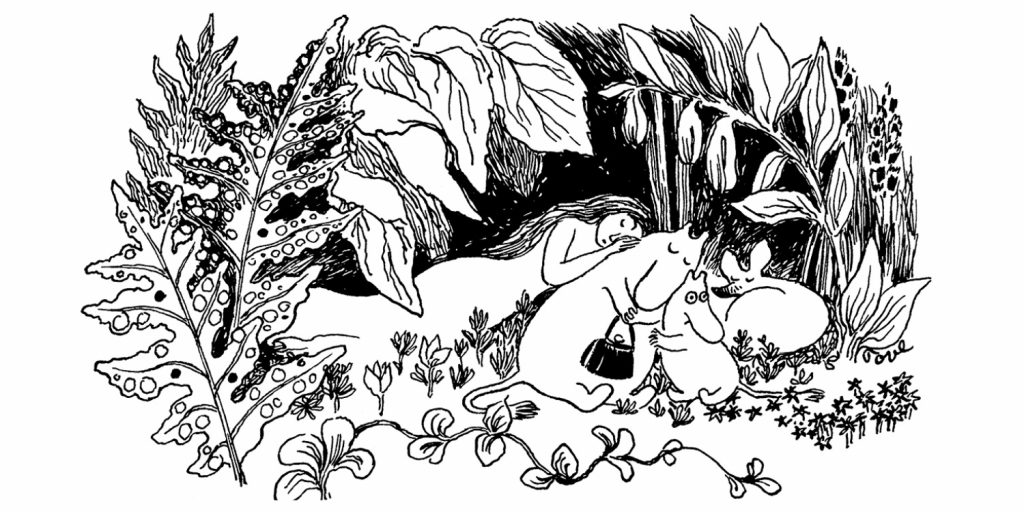 Иллюстрация к первой книге о муми-троллях