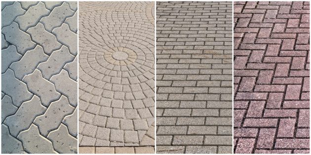 Laying paving slabs with your own hands: think over the layout