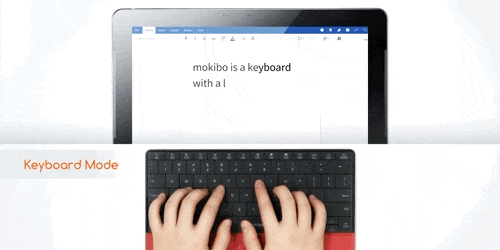 Как работает клавиатура для планшетов Mokibo
