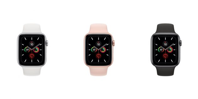 Apple Watch Series 5: цвета