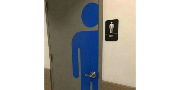 ручка двери в мужской туалет