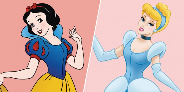 How to determine the color type using contrast: Snow White and Cinderella
