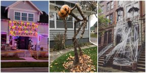 25 фото по-настоящему страшного Хеллоуина: как выглядят дома и участки фанатов праздника