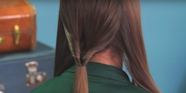 Причёски на длинные волосы: сделайте перекрученный хвост