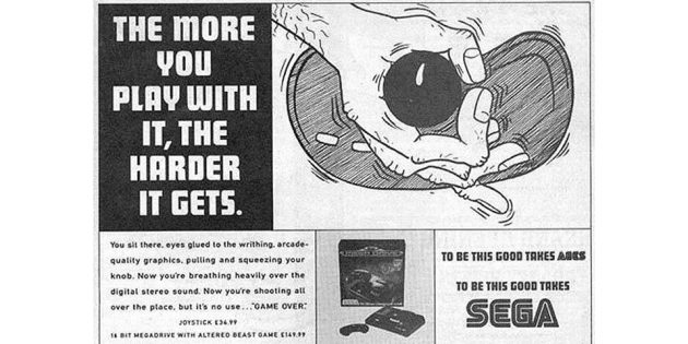 двусмысленная реклама Sega