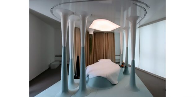 необычная спальня