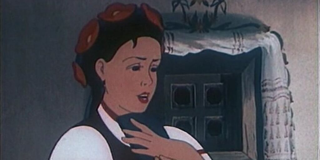 Кадр из новогоднего мультфильма «Ночь перед Рождеством»