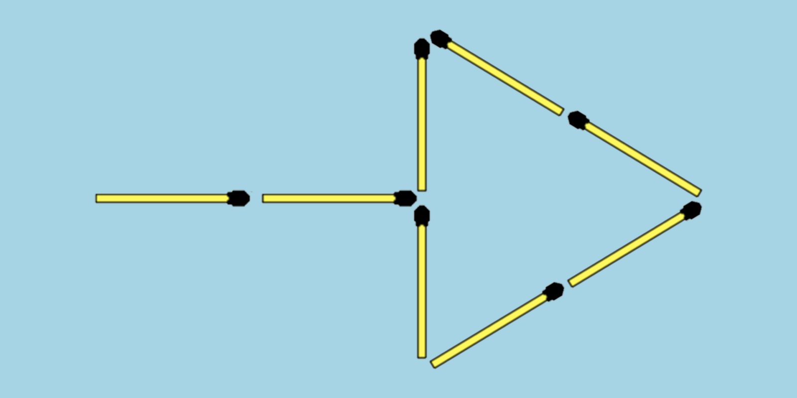 Передвинь одну спичку чтобы получился квадрат ответ фото треугольник