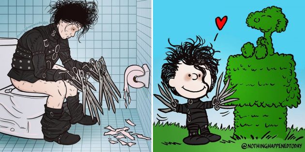 13 иллюстраций с популярными персонажами, которые разрушат ваше детство