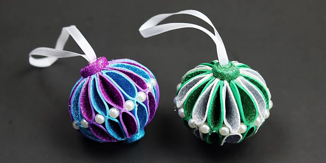 Ёлочные игрушки из фоамирана