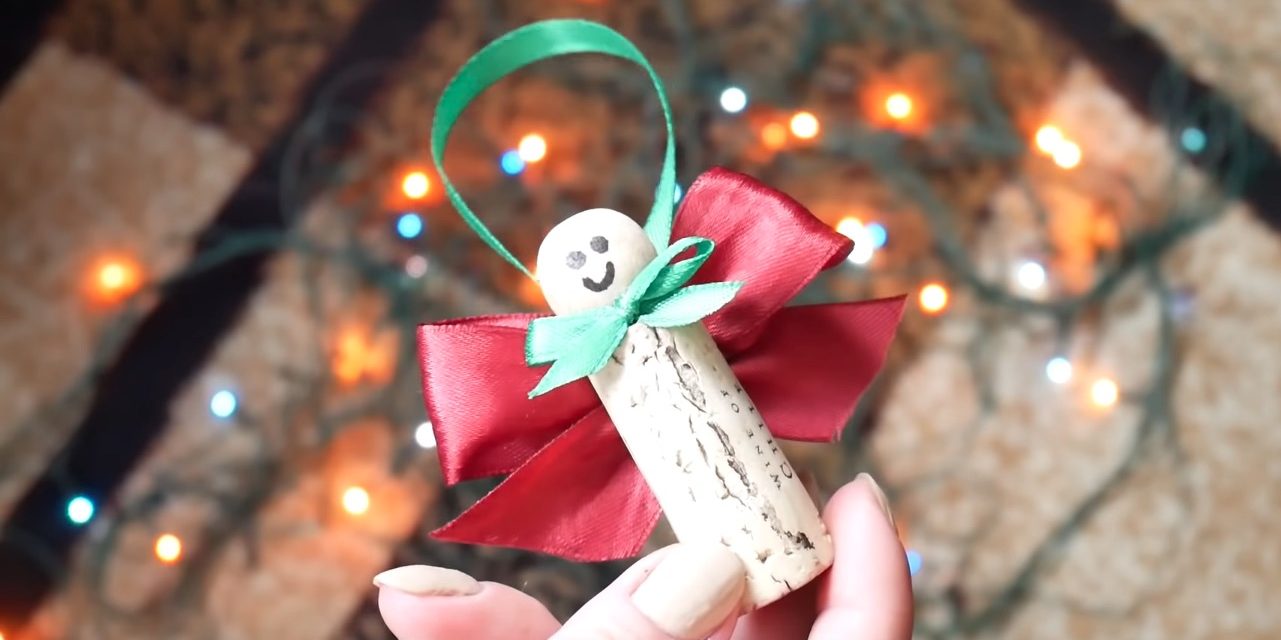 Ёлочные игрушки из винных пробок