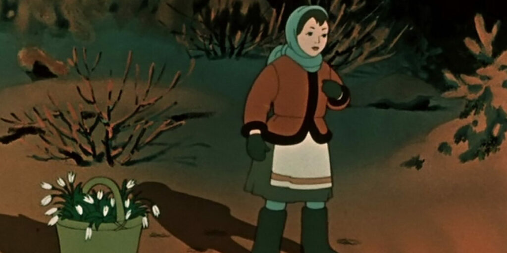 Кадр из мультфильма «Двенадцать месяцев»