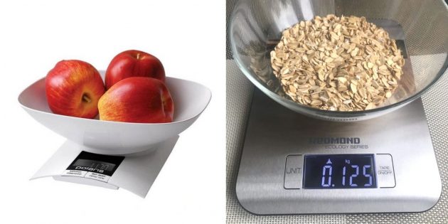 Подарки для «Тайного Санты»: электронные кухонные весы