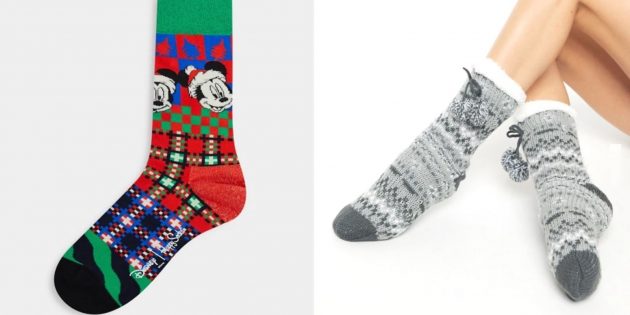 Подарки для «Тайного Санты»: весёлые носки