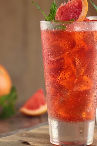 Безалкогольный коктейль с грейпфрутом и эспрессо