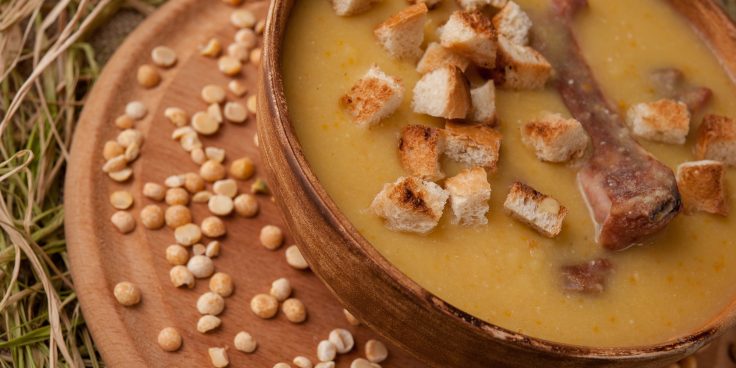 Гороховый суп с ребрышками — ленивый рецепт в мультиварке