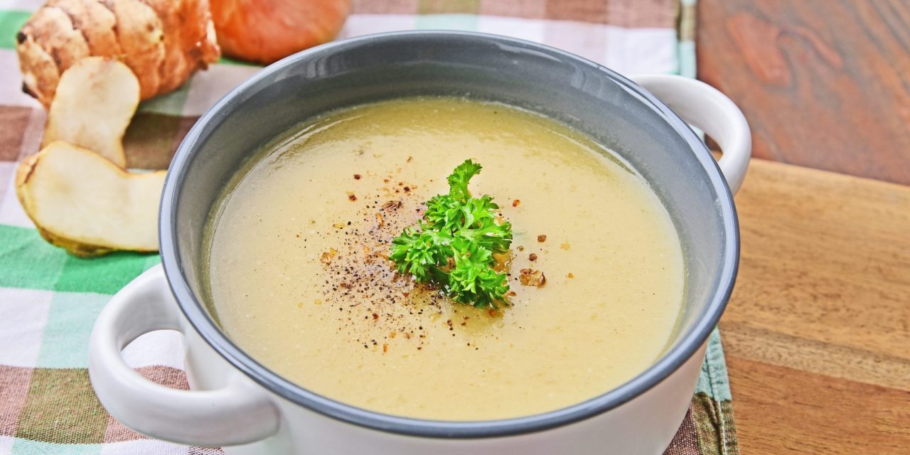 Суп-пюре из топинамбура и сельдерея