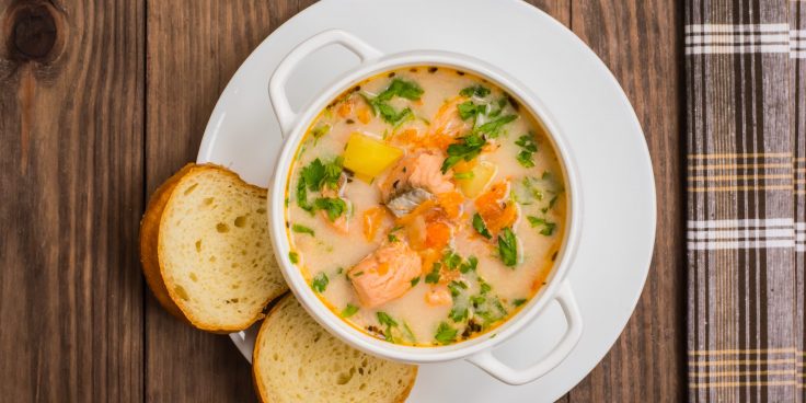 Суп из лосося с плавленым сырком » Вкусно и просто. Кулинарные рецепты с фото и видео