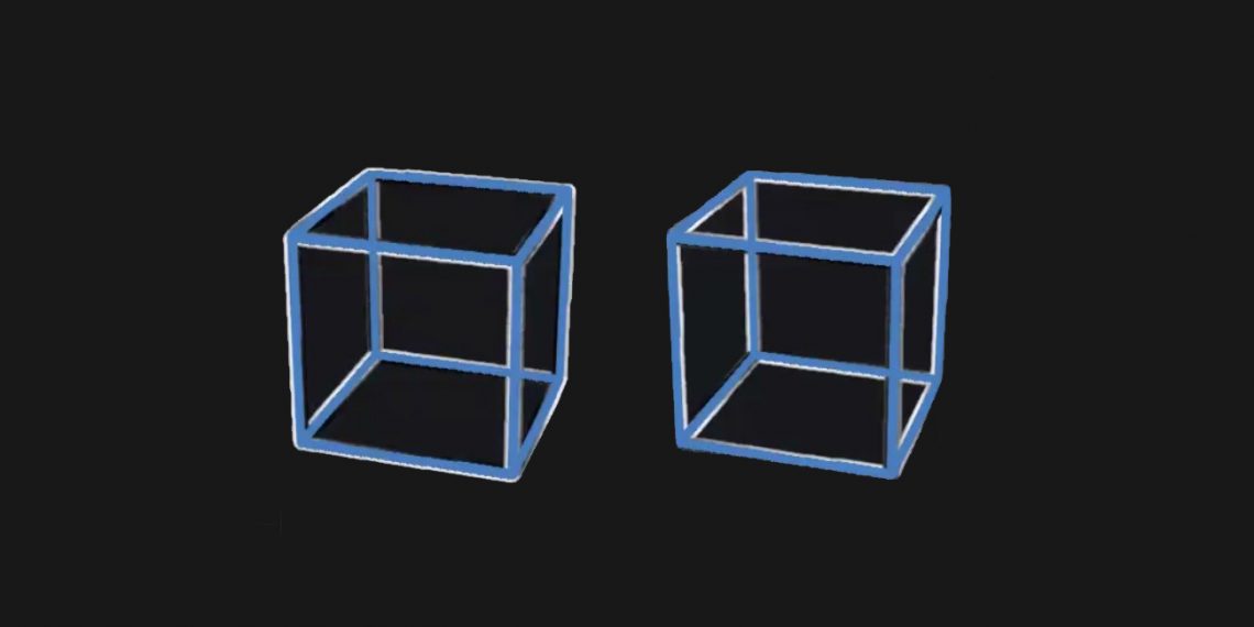 В Сети обсуждают оптическую иллюзию с двумя кубами