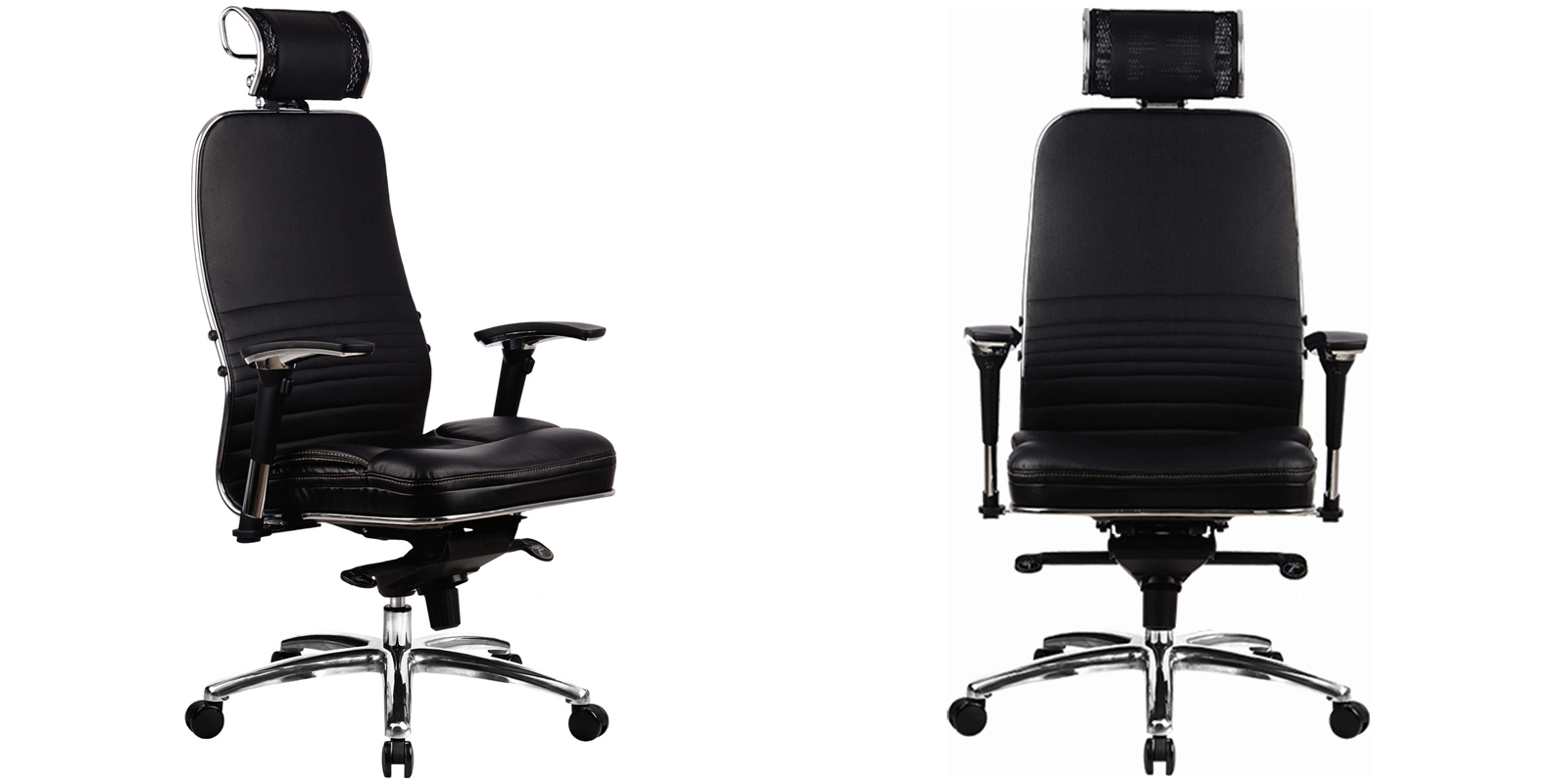 Кресла офисные Метта 12 черный-глянец