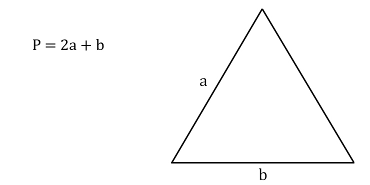 Периметр треугольника со сторонами 7 см. Периметр равнобедренного треугольника формула. Формула нахождения периметра равнобедренного треугольника. Формула периметра равнобедренного треугольника 7 класс. Вычислить периметр равнобедренного треугольника.