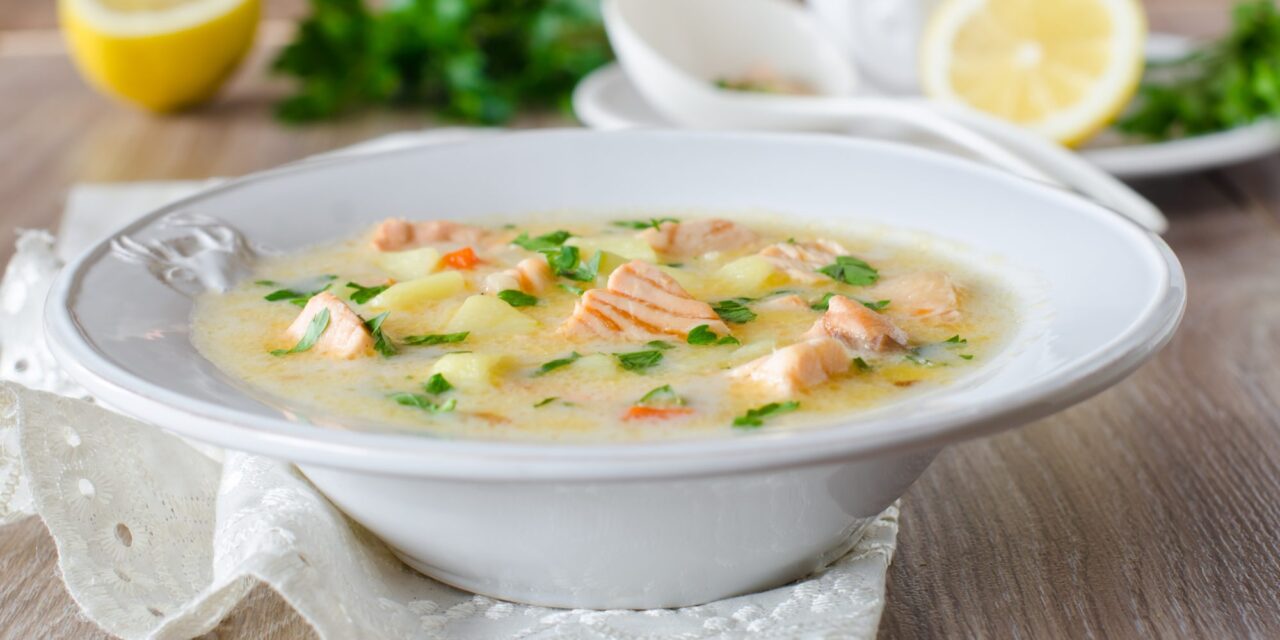 Lohikeitto - сливочный рыбный суп!
