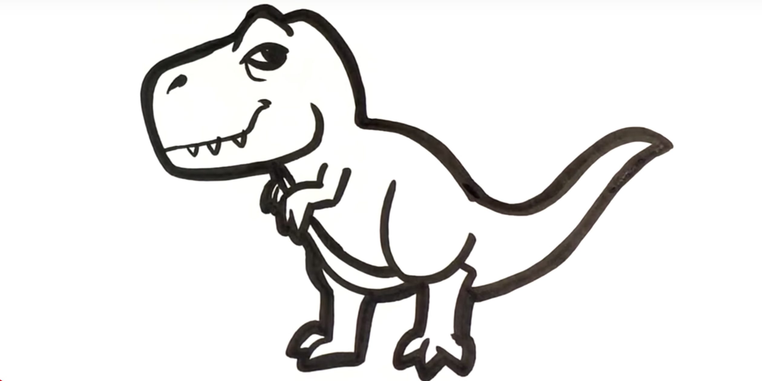 динозавр рисунок карандашом легкий