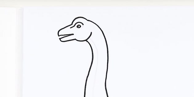 Нарисуйте голову динозавра