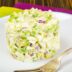Салат с авокадо, яйцами и фиолетовым луком