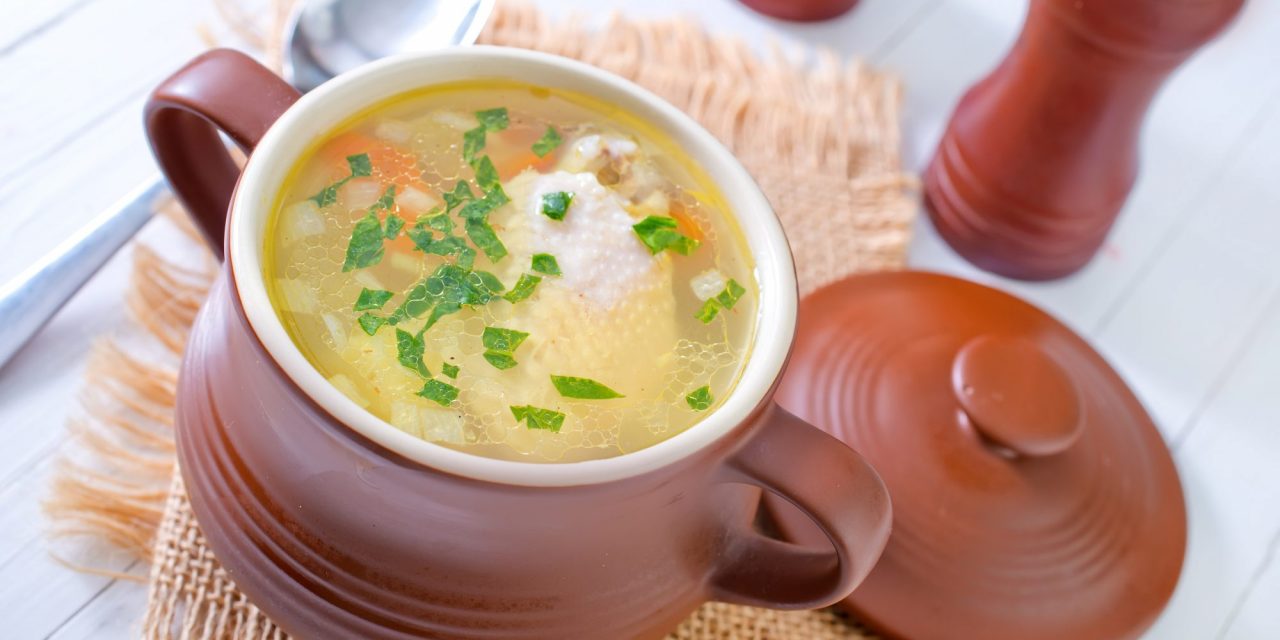 Суп из индейки с яичной лапшой