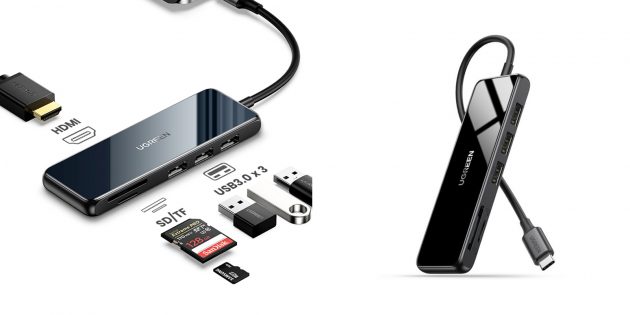 Док-станция для ноутбуков: Ugreen USB-C Hub