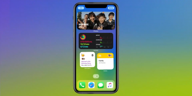 Apple представила iOS 14 с виджетами и галереей приложений