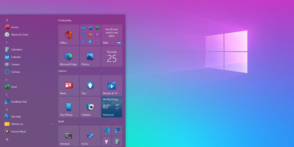 Microsoft показала новый «Пуск» Windows 10