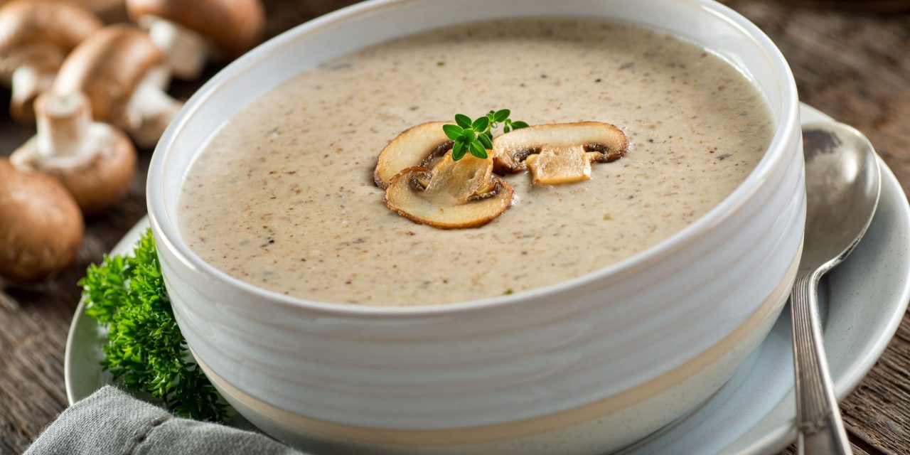 Вариант 2: Грибной суп-пюре со сливками и картофелем