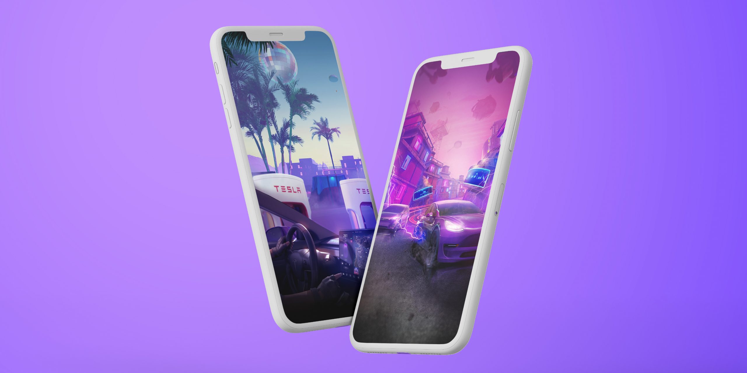 Tesla выпустила официальные обои для смартфонов