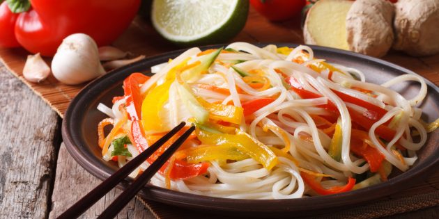How and how much to cook rice noodles
