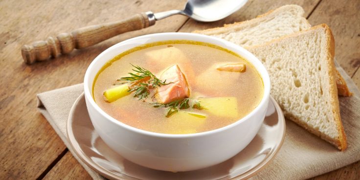 Как приготовить Вкусный суп из красной рыбы и сливок рецепт пошагово