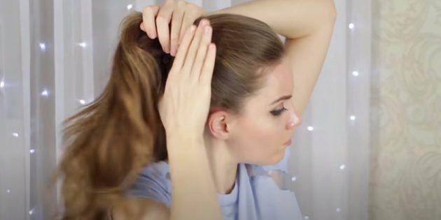 Женские причёски для круглого лица: соберите волосы в хвост