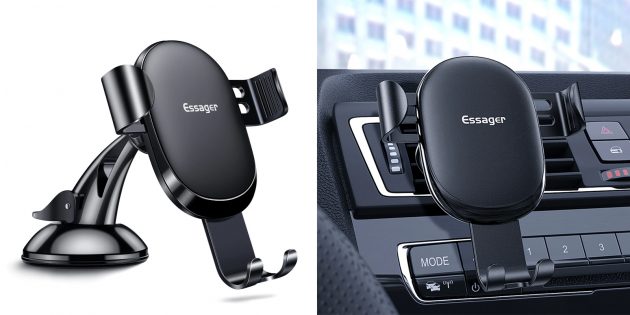 автомобильный держатель для смартфона Essager Gravity Car Phone Holder