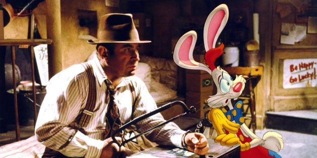 Кадр из мультфильма, получившего «Оскар», «Кто подставил кролика Роджера»