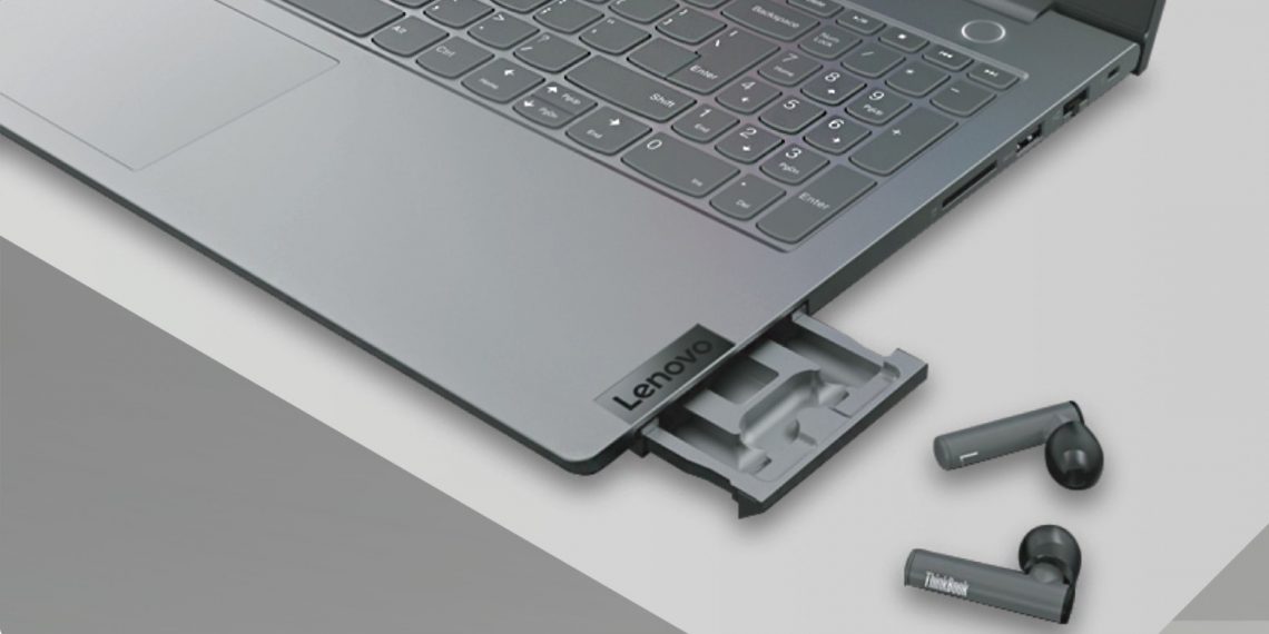 Lenovo представила ноутбук со встроенными наушниками