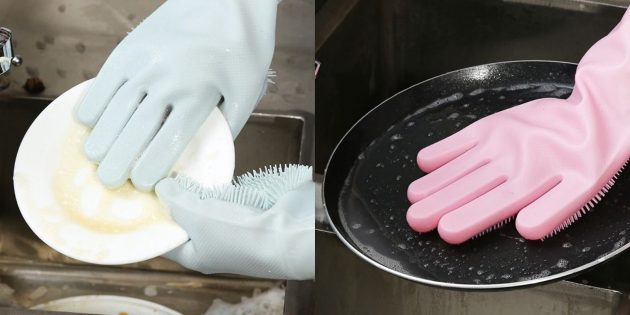 Перчатки для мытья посуды