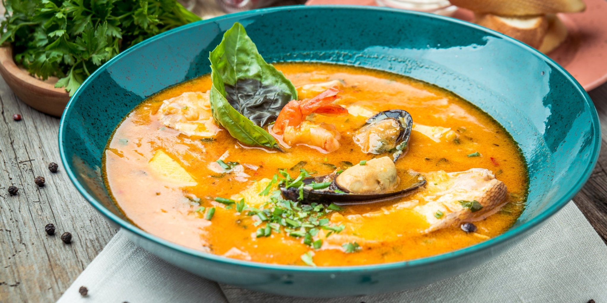 Рыбный суп карри