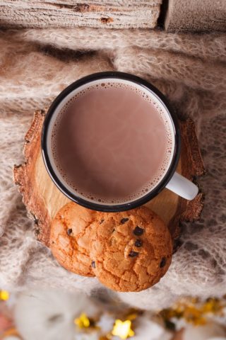 Какао с шоколадной пастой
