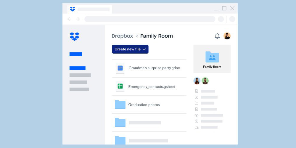 В Dropbox появился семейный план для 6 пользователей